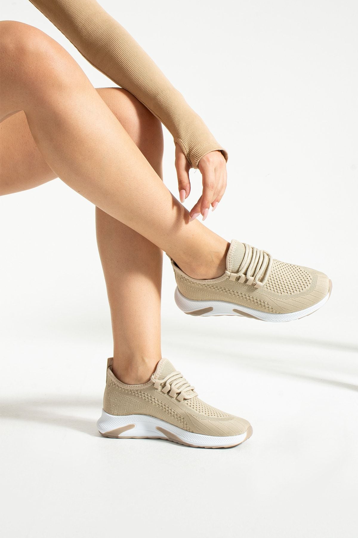 Kadın Triko Spor Yürüyüş Ayakkabısı