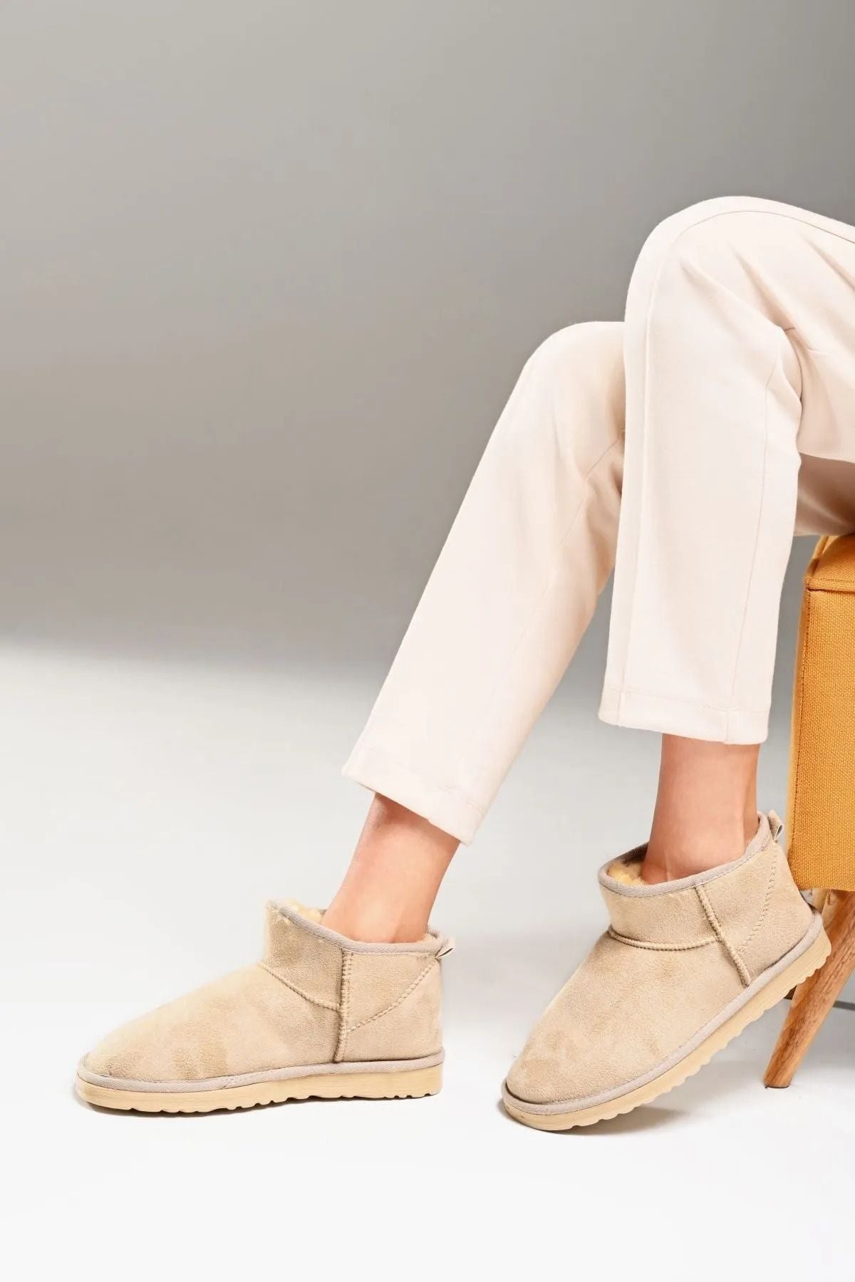 KADIN UGG MODEL SÜET İÇİ TÜYLÜ KIŞLIK BOT