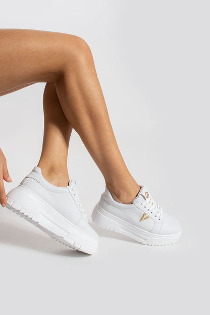 Rakya kadın kalın taban bağcıklı sneaker
