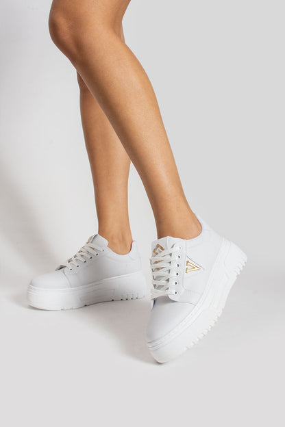 Rakya kadın kalın taban bağcıklı sneaker